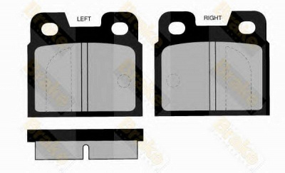 BRAKE ENGINEERING pa248 -  Комплект тормозных колодок, дисковый тормоз